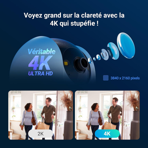 IP-камера EZVIZ C6N G1 4K Wi-Fi 2.4/5 ГГц, 360°, AI обнаружение людей и животных, цветное ночное видение, WDR, Alexa - изображение 4