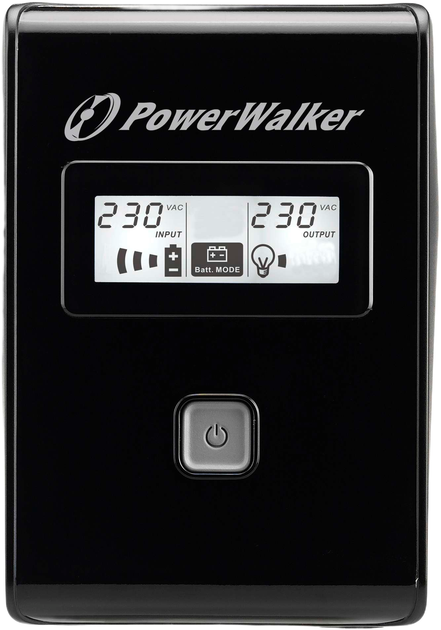 ДБЖ PowerWalker VI LCD 850VA (480W) Black (VI 850 LCD) (955555915742066) - Уцінка - Фото 2 ДБЖ PowerWalker VI LCD 850VA (480W) Black (VI 850 LCD) (955555915742066) - Уцінка - зображення 2