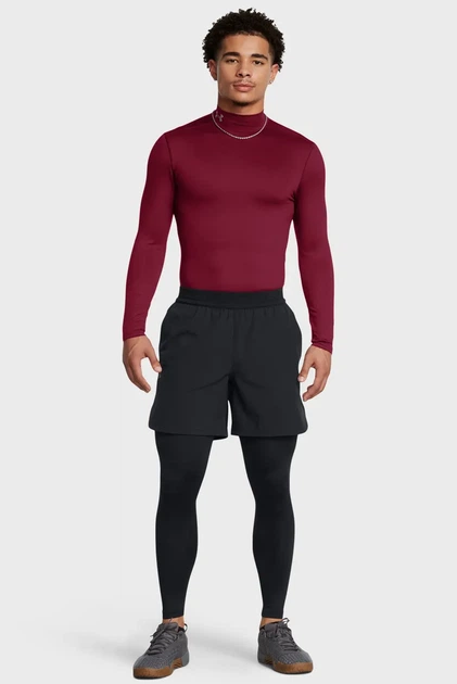 Чоловічі чорні тайтси UA CG Elite Leggings Under Armour S 1386946-001 - Фото 2 Чоловічі чорні тайтси UA CG Elite Leggings Under Armour S 1386946-001 - изображение 2
