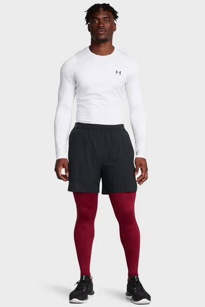 Чоловічі бордові тайтси UA CG Elite Leggings Under Armour S 1386946-625 - изображение 2