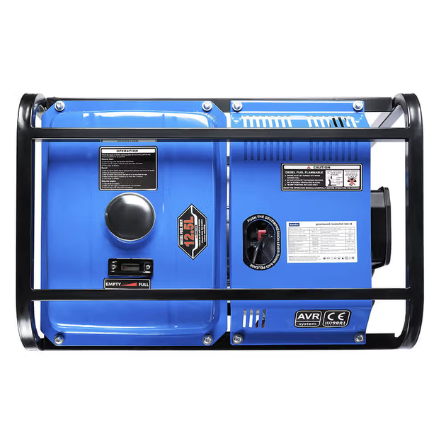 Генератор дизельный EnerSol SKD-3B 230В 3 кВт ручной стартер Blue - изображение 8