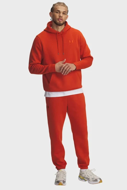 Чоловічі помаранчеві спортивні штани UA Icon Fleece Jogger Under Armour XXL 1373882-842 - зображення 2