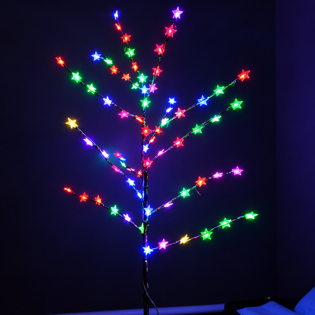 Світлодіодне декоративне дерево 1,5 м з гірляндою 72 LED - зображення 5