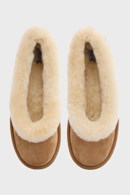 Женские бежевые замшевые балетки Fluffy PRPY 37 PRFAS2103W - изображение 4