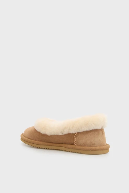 Женские бежевые замшевые балетки Fluffy PRPY 37 PRFAS2103W - изображение 5