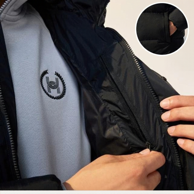 Чоловічий зимовий пуховик Under Armour Legend Down Hooded Jacket Чорний L - Фото 6 Чоловічий зимовий пуховик Under Armour Legend Down Hooded Jacket Чорний L - изображение 6