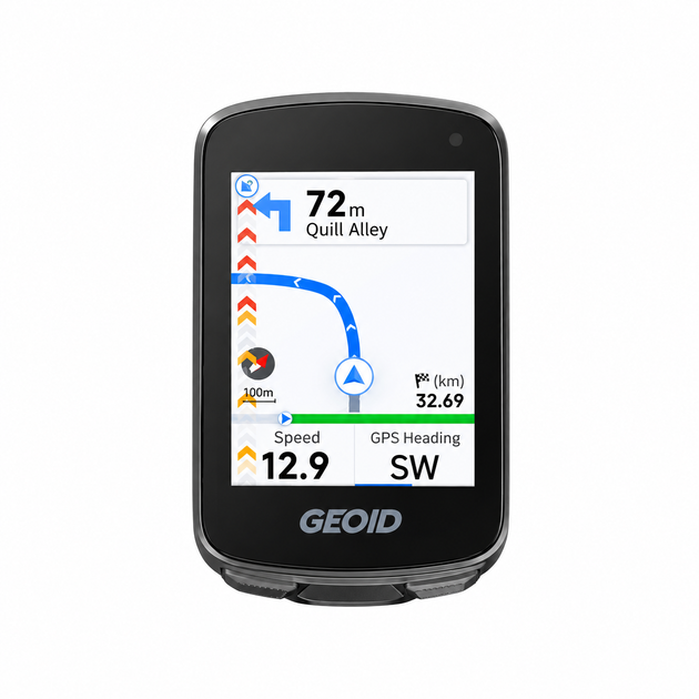 Велокомп'ютер GEOID CC700: GPS навігація, 2.8 екран, WiFi, Bluetooth, ANT+, автоматична синхронізація Wi-Fi Чорний - изображение 2