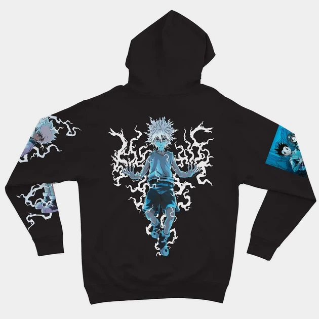 Худи Hunter x Hunter Киллуа Золдик (Godspeed) Черный M (kr4-481-black-M) - Фото 2 Худи Hunter x Hunter Киллуа Золдик (Godspeed) Черный M (kr4-481-black-M) - изображение 2