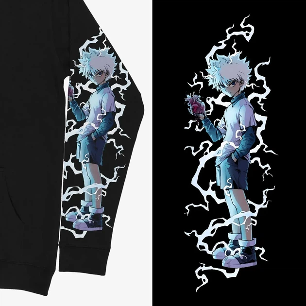 Худи Hunter x Hunter Киллуа Золдик (Godspeed) Черный M (kr4-481-black-M) - Фото 4 Худи Hunter x Hunter Киллуа Золдик (Godspeed) Черный M (kr4-481-black-M) - изображение 4