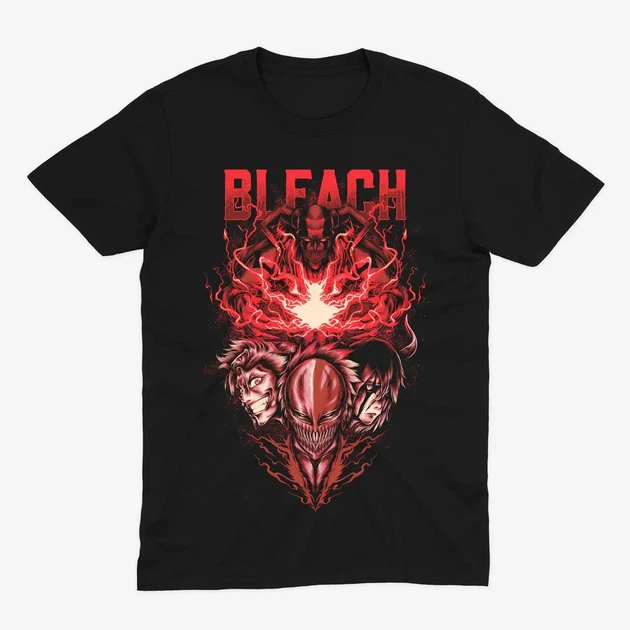 Футболка Bleach Маска Пустого Черный L (kr4-207-black-L) - Фото 1 Футболка Bleach Маска Пустого Черный L (kr4-207-black-L) - изображение 1