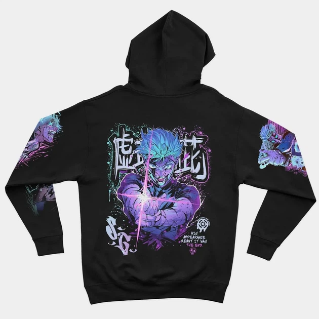 Худи Jujutsu Kaisen Сатору Годжо Черный 3XL (kr4-427-black-3XL) - изображение 2