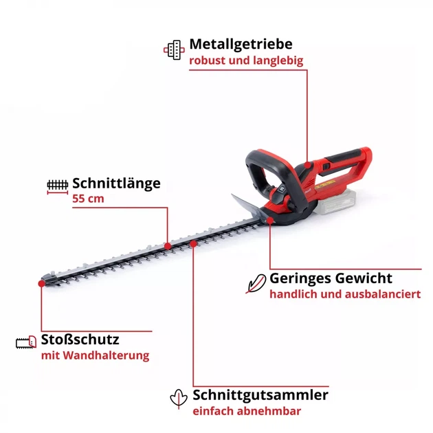 Кусторез аккумуляторный Einhell GE-CH 1855/1 Li-Solo - изображение 3