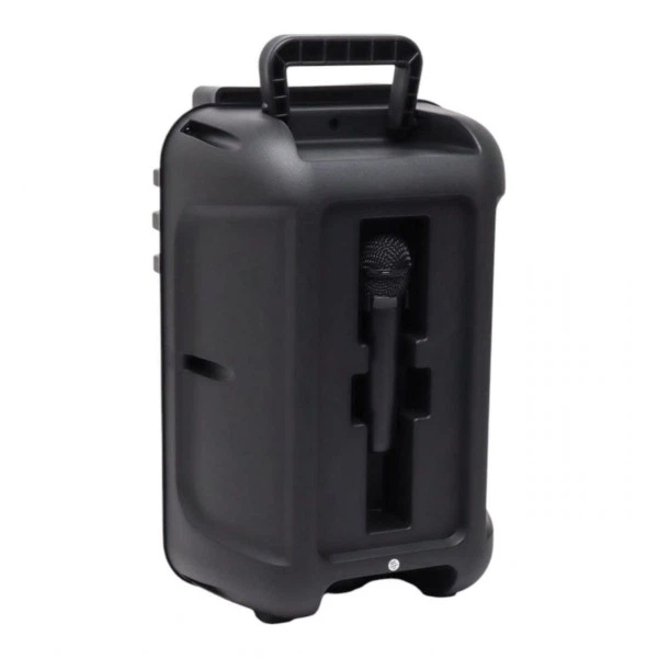 Портативная Bluetooth колонка ZQS10101 30W с RGB-подсветкой, караоке, 2 микрофонами и пультом Black - изображение 3