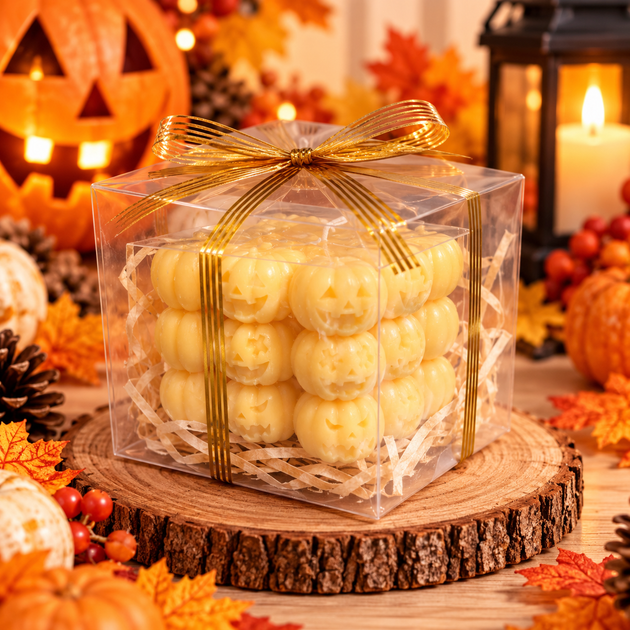 Свеча «Тыквы Halloween», медовая - Фото 2 Свеча «Тыквы Halloween», медовая - изображение 2