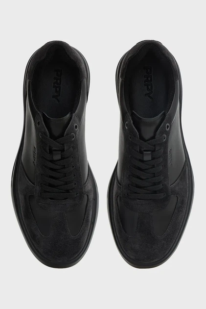Мужские черные кожаные сникерсы Felix PRPY 45 PRSLT1843M - изображение 4