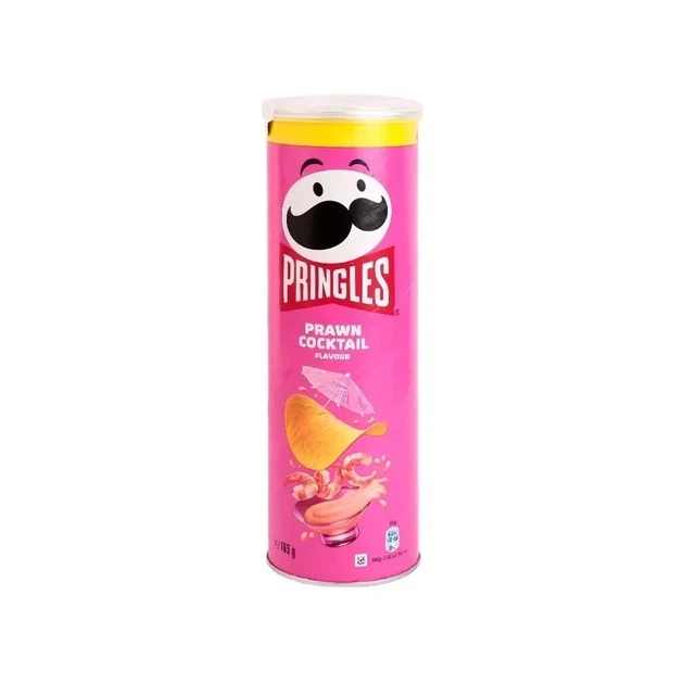 Чипси Pringles Prawn Cocktail Flavor картопляні смажені хрусткі зі смаком коктейлю креветок морепродуктів у картонному тубусі 165 г - Фото 10 Чипси Pringles Prawn Cocktail Flavor картопляні смажені хрусткі зі смаком коктейлю креветок морепродуктів у картонному тубусі 165 г - зображення 10