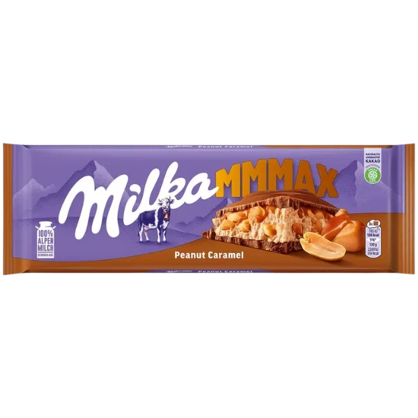 Шоколад молочный Milka Peanut Caramel с арахисом карамелью большая десертная плитка с ореховым вкусом для чая кофе и перекуса 276 г - Фото 10 Шоколад молочный Milka Peanut Caramel с арахисом карамелью большая десертная плитка с ореховым вкусом для чая кофе и перекуса 276 г - изображение 10