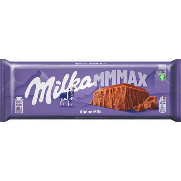 Шоколад молочный Milka MMMAX Alpine Milk альпийский классический большая плитка нежный сливочный десерт для чая кофе мороженого 270 г - изображение 10