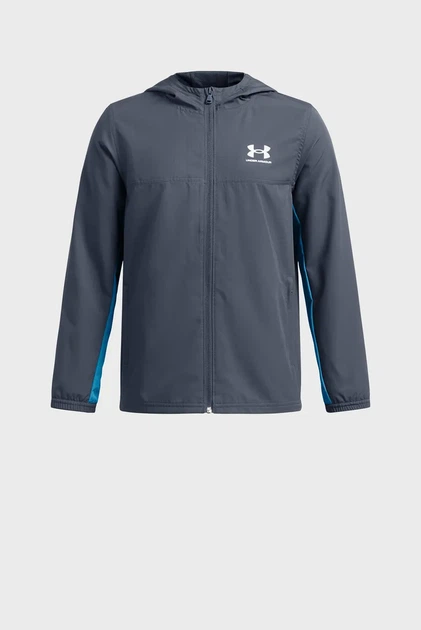 Дитяча темно-сіра вітровка UA B Rival Wvn Jacket Under Armour S 1390154-044 - Фото 1 Дитяча темно-сіра вітровка UA B Rival Wvn Jacket Under Armour S 1390154-044 - изображение 1