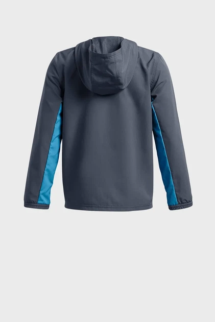 Дитяча темно-сіра вітровка UA B Rival Wvn Jacket Under Armour M 1390154-044 - зображення 2