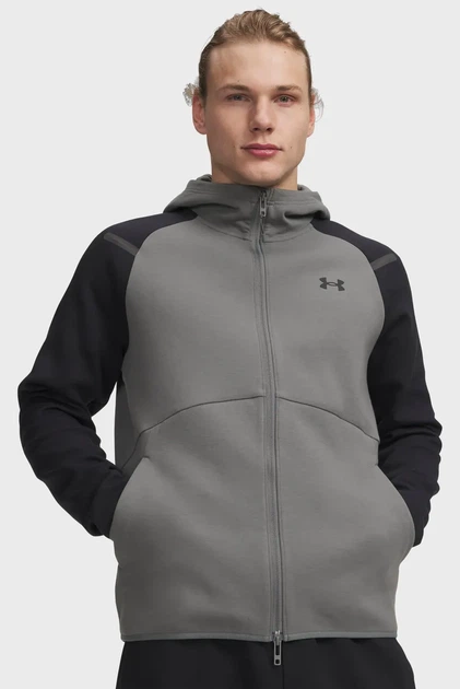 Чоловіча сіра худі UA Unstoppable Flc FZ HD EU-GRN Under Armour S 1389352-709 - Фото 1 Чоловіча сіра худі UA Unstoppable Flc FZ HD EU-GRN Under Armour S 1389352-709 - зображення 1