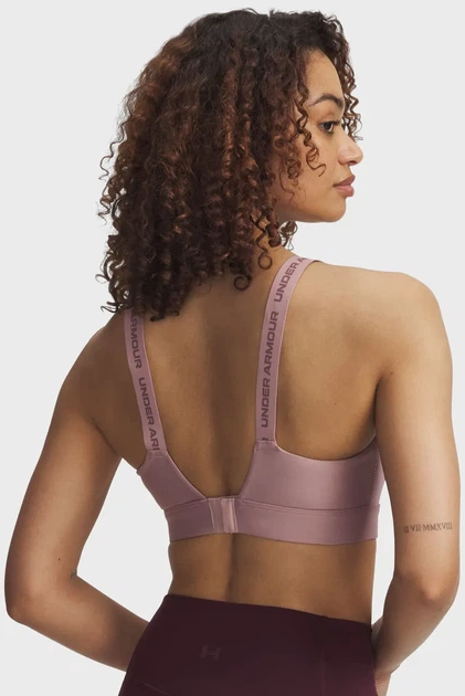Жіночий пудровий топ UA Infinity High 2.0 Bra Under Armour L D-DD 1384112-673 - изображение 3