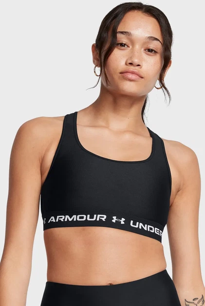 Жіночий чорний топ UA Crossback Mid Bra Under Armour XXL 1361034-006 - Фото 3 Жіночий чорний топ UA Crossback Mid Bra Under Armour XXL 1361034-006 - зображення 3