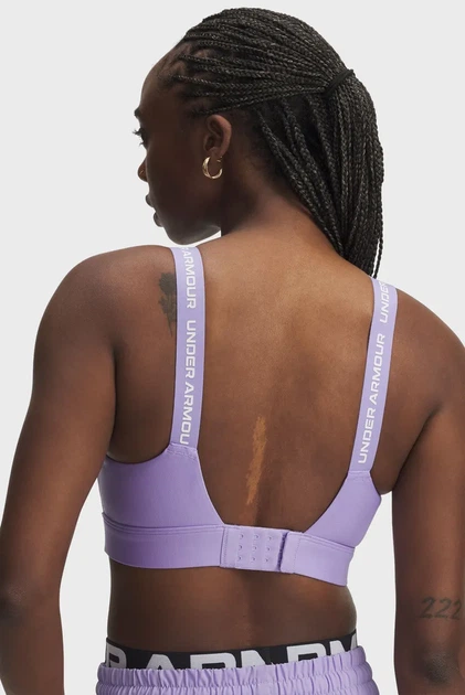 Жіночий бузковий топ UA Infinity High 2.0 Bra Under Armour XS D-DD 1384112-538 - изображение 5