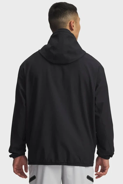 Чоловіче чорне худі UA Unstoppable Wvn Hoodie Under Armour M 6003864-001 - Фото 3 Чоловіче чорне худі UA Unstoppable Wvn Hoodie Under Armour M 6003864-001 - изображение 3