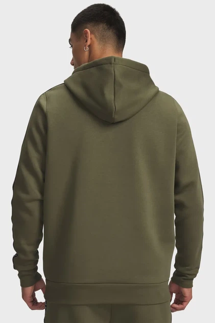 Чоловіче оливкове худі UA Icon Fleece HD Taping Under Armour L 1389356-391 - изображение 2