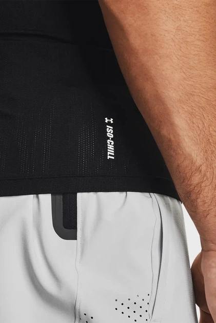 Чоловіча чорна футболка UA HG IsoChill Comp SS Under Armour XXL 1365229-001 - зображення 5