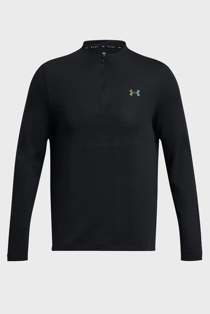 Чоловіча чорна спортивна кофта Vanish Elite Seamless 1/4 Zp Under Armour M 1382798-001 - Фото 4 Чоловіча чорна спортивна кофта Vanish Elite Seamless 1/4 Zp Under Armour M 1382798-001 - изображение 4