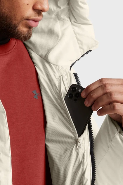 Чоловічий білий пуховик LIMITLESS DOWN JACKET Under Armour M 1384641-110 - изображение 4