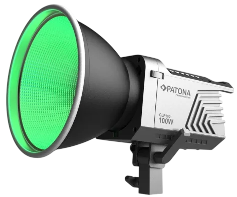 Студійне світло LED RGB COB PATONA Premium GLP100 100 Вт Bowens (4055655261029) - Фото 3 Студійне світло LED RGB COB PATONA Premium GLP100 100 Вт Bowens (4055655261029) - зображення 3