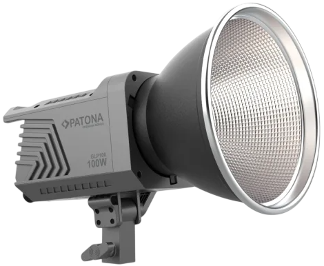 Студійне світло LED RGB COB PATONA Premium GLP100 100 Вт Bowens (4055655261029) - Фото 1 Студійне світло LED RGB COB PATONA Premium GLP100 100 Вт Bowens (4055655261029) - зображення 1
