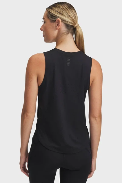 Женская черная майка UA Launch Elite Tank Under Armour S 1389563-001 - изображение 2