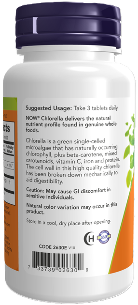 Хлорела Now Foods Chlorella 1000 1000 мг 60 таблеток (733739026309) - зображення 4