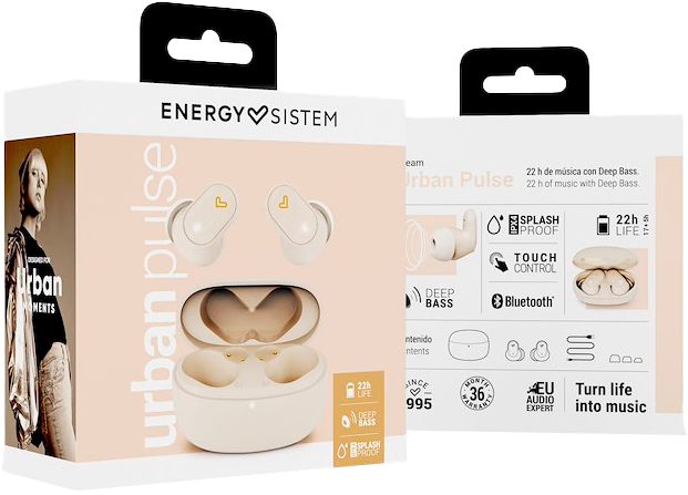 Słuchawki Energy Sistem Urban Pulse Cream (8432426455287) - Zdjęcie 3 Słuchawki Energy Sistem Urban Pulse Cream (8432426455287) - obraz 3