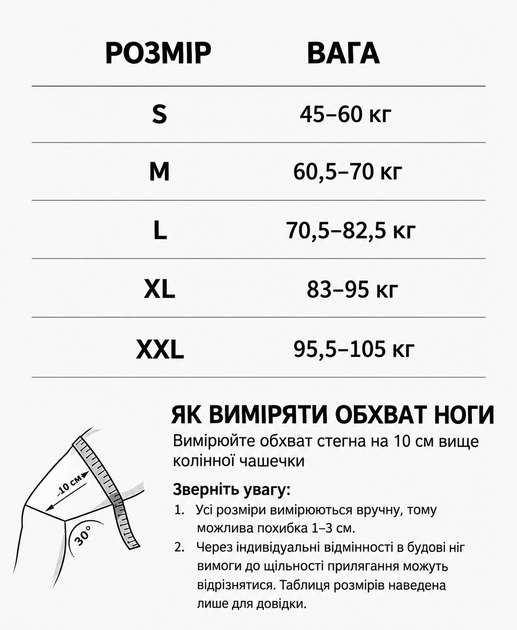 Наколенник компрессионный ортопедический с двойными регулируемыми ремнями для поддержки коленного сустава. Размер XL, Черный - изображение 2