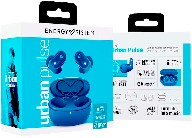 Słuchawki Energy Sistem Urban Pulse Indigo Blue (8432426455270) - obraz 3