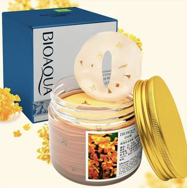 Тканевые Патчи под глаза с экстрактом османтуса и гиалуроновой кислотой BIOAQUA Golden Osmanthus Eye Mask, 80 шт, (Z1-04003) - Фото 7 Тканевые Патчи под глаза с экстрактом османтуса и гиалуроновой кислотой BIOAQUA Golden Osmanthus Eye Mask, 80 шт, (Z1-04003) - изображение 7