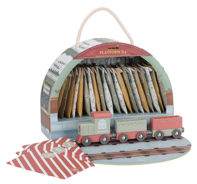 Kalendarz adwentowy Little Dutch w walizeczce LD4880 (8713291448803) - obraz 3