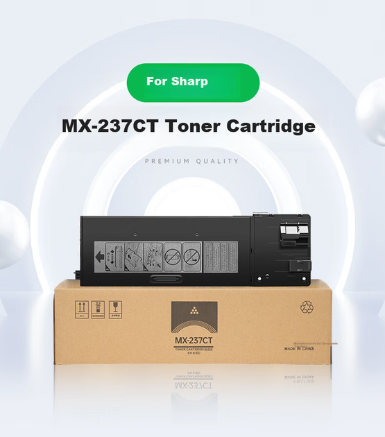 Тонер Caijin для Sharp (MX-237CT) AR-2048S/AR-2348D/AR-2648N повышенной емкости с чипом Black - Фото 3 Тонер Caijin для Sharp (MX-237CT) AR-2048S/AR-2348D/AR-2648N повышенной емкости с чипом Black - изображение 3