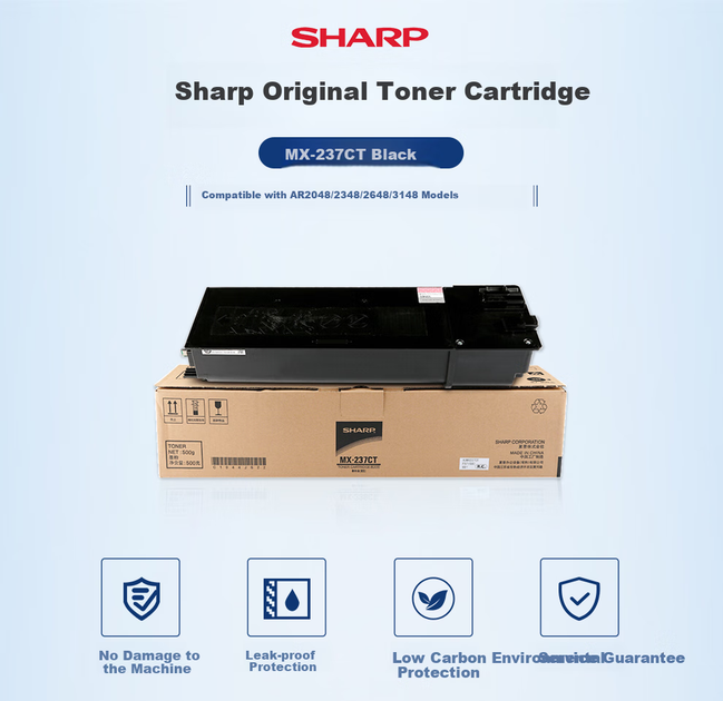 Тонер Sharp BP-CT201 с чипом Black - Фото 6 Тонер Sharp BP-CT201 с чипом Black - изображение 6