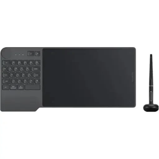 Графический планшет Huion Inspiroy Keydial KD200, 8.9 дюймов, 8192 уровня, Bluetooth 5.0, черный - Фото 2 Графический планшет Huion Inspiroy Keydial KD200, 8.9 дюймов, 8192 уровня, Bluetooth 5.0, черный - изображение 2