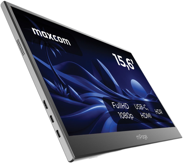 Монітор портативний 15.6" Maxcom Mpage 15 Black (MAXCOMMPAGE15) - зображення 3