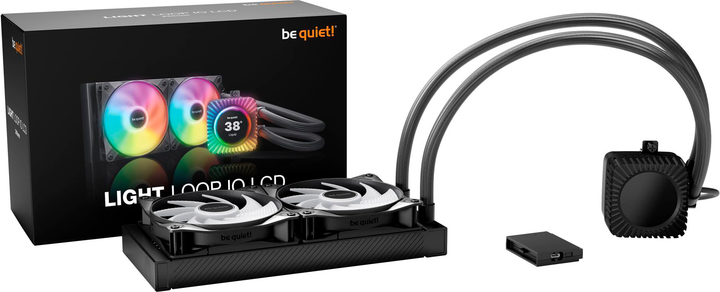 Система рідинного охолодження be quiet! Light Loop IO LCD 240 mm Black (4260052193242) - зображення 4