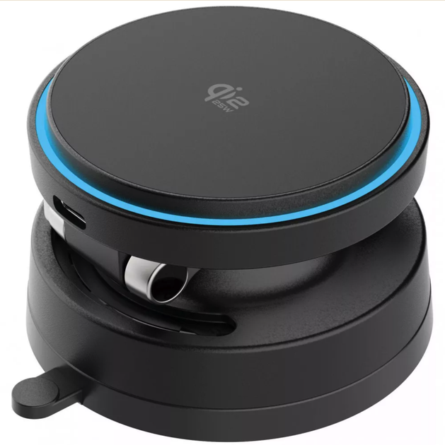Автомобільний тримач із бездротовою зарядкою Proove Jetlocke 25W Qi2.2 з вакуумним кріпленням - зображення 7