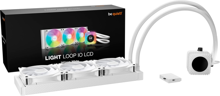 Система рідинного охолодження be quiet! Light Loop IO LCD 360 mm White (4260052193235) - зображення 3