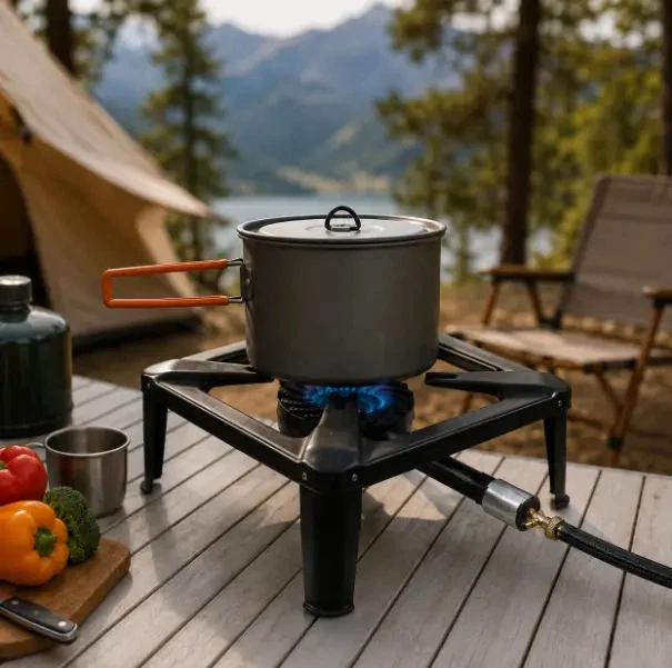 Газовий таганок Gas Cooker SGB-04D чавун 5,6 кВт 40х40 см з регулюванням полум'я - Фото 9 Газовий таганок Gas Cooker SGB-04D чавун 5,6 кВт 40х40 см з регулюванням полум'я - зображення 9